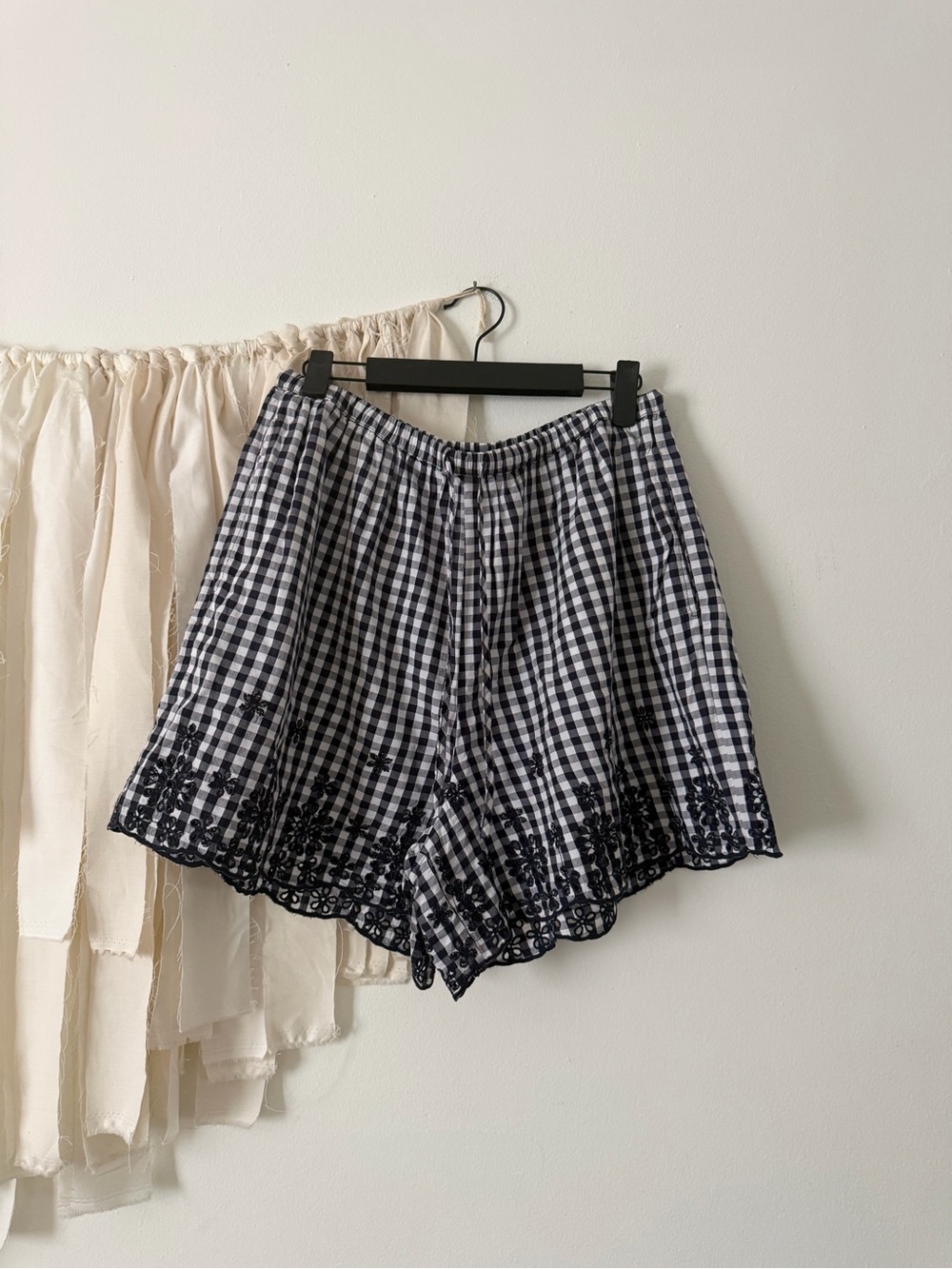 Splendid Gigi Gingham Short in Navy/white NWOT